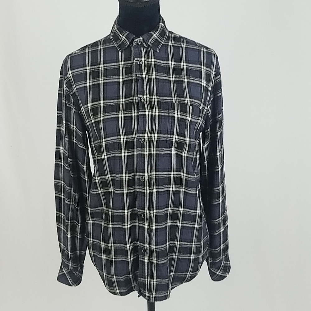 Rails women S flannel long sleeve shirt button down plaid gorpcore western